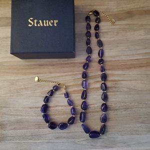 Lusso Amethyst Necklace &Bracelet